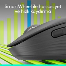 Logitech Signature M650 Büyük Boy Sağ El Için Sessiz Kablosuz Mouse - Siyah