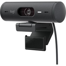 Logitech BRIO 500 Full HD 1080p Mikrofonlu Web Kamerası - Siyah