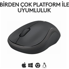 Logitech M240 Sessiz Kompakt Kablosuz Bluetooth Mouse - Siyah