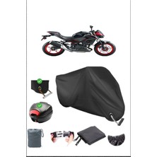 Kawasaki Z 500 Se Için Arka Çanta Ve Kilit Uyumlu Siyah Motosiklet Branda, Güvenli