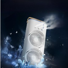 Ensiga Buzlu Su Püskürtmeli Hava Serinletici Fan Taşınabilir Hava Nemlendiricili Ledli Fan