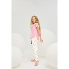 8833 Kız Ç. Baskılı Pijama Takım