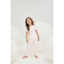8810 Kız Ç. Fitilli Pijama Takım