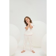 8810 Kız Ç. Fitilli Pijama Takım