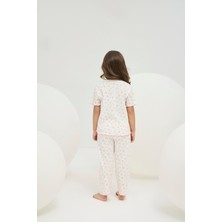 8810 Kız Ç. Fitilli Pijama Takım