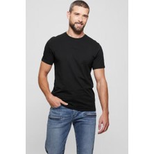 Erkek Pima T-Shirt - Siyah