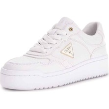 Guess Kadın Miram6 Sneaker Ayakkabı Beyaz Düz Tabanlı Rahat Kullanım İçin Tasarlandı