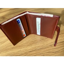 Çıtçıt Kapamalı Parlak Chery Rugan Bordo Cüzdan Kartlık Aksesuar