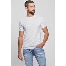 Erkek Pima T-Shirt - Beyaz