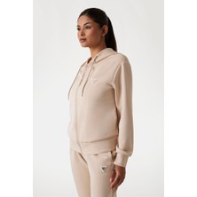 Kadın Olympe Fermuarlı Sweatshirt - Krem