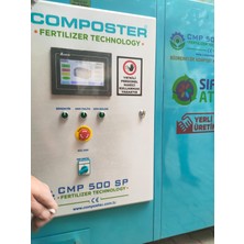 Composter Bahçe ve Gıda Atıkları İçin Elektrikli Kompost Makinesi, Sıfır Atık , 500 Litre,yüksek Kapasiteli Kompost Makinesi Otel, Lokanta, Gıda Israfına Son