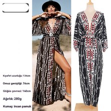Plaj Elbisesi Bikini Bluz Mayo Dış Hırka Güneş Koruyucu Kıyafet Deniz Tatil Elbisesi (Yurt Dışından)