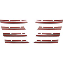 Volkswagen Passat B6 Uyumlu 2005-2010 Krom Ön Panjur 8 Parça Paslanmaz Çelik