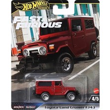 Hot Whells Hot Wheels Premium Fast & Furious Toyota Land Cruiser FJ43 HRT96 Metal Diecast Model Gerçekçi Detaylar