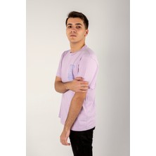 Kesik Etiket Za** Houston Texas State T-Shırt Pembe