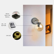 Yeni Pablo Pilli Siyah Bal Camlı Aplik