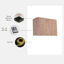 Yeni Bambu Pilli 04 Abajurlu Dikdörtgen Aplik