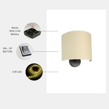 Yeni Bambu Pilli 05 Abajurlu Oval Aplik