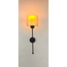 Yeni Sahra Siyah Bal Camlı Aplik