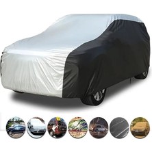 Suzuki Swift Hatchback Uyumlu Araba Brandası,oto Araba Örtüsü,çadır Gri-Siyah