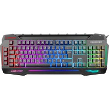 Rampage KB-R63 Stage Makrolu Klavye Sn-R9 Kulaklık  R63 Rgb Mouse + Mousepad 4lü Oyuncu Seti