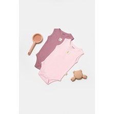 BabyCosy Organic Wear Bebek 2 Parça Kolsuz Body, %50 Bambu - %50 Organik Pamuk, Bebek ve Yenidoğan Serisi - CSYB9012