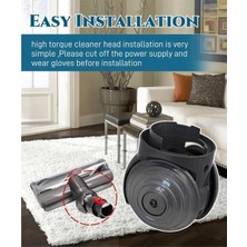 Fanmeng Dyson V10 V11 V15 G5 Elektrikli Süpürge Için Yüksek Torklu Temizleme Başlığı Konnektörü, 100W V-Ball Temizleme Başlığı Yedek Parçaları (Yurt Dışından)