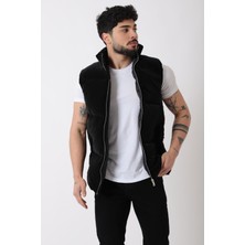 Dik Yaka Demir Fermuarlı Nova Yelek VKS_60325