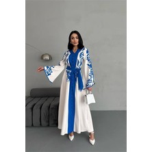 Dipmoda Kadın Atlas Kumaş Düğme Detaylı Elbise DPMS2507