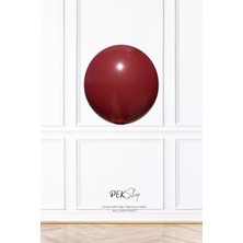 Retro Deep Red Lateks Balon 12 Inç Retro Renk Balonlar 10 Lu