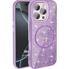 Microsonic Apple iPhone 16 Pro Kılıf Glamgrip Luxe Lila