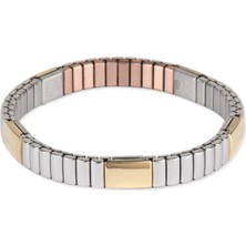 Energetix Altın ve Gümüş Tonlarında Çift Renkli Esnek Manyetik Bileklik