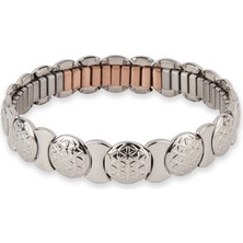 Energetix Yaşam Çiçeği Motifli Modern Esnek Manyetik Bileklik