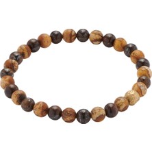 Energetix Jasper ve Bronzit Doğal Taşlı Esnek Bileklik