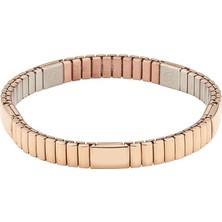 Altın ve Gümüş Tonlarında Çift Renkli Esnek Manyetik Bileklik