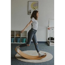 Emk Mobilya Denge Tahtası Balance Board Doğal Ahşap Çocuk Oyuncak
