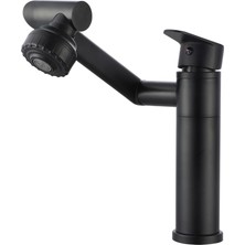 Fleko Ahtapot Black Lavabo Bataryası Siyah