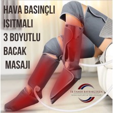 TB Tamer Bayrakçeken Çift Bacak Hava Sıkıştırmalı Isıtmalı Kumandalı Ayak Alt Bacak Diz Üst Bacak Shiatsu Masaj Aleti(2 Bacak & Lenf Drenaj)