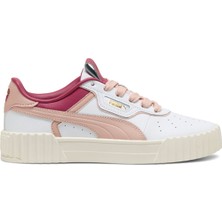 Kadınlar için Puma Carina 3.0 Luxe Beyaz Renk Spor Ayakkabı Hafif ve Esnek Tasarım İle Konforlu