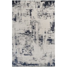 Pierre Cardin Pier Zen HG10A Krem Lacivert Viskon Akrilik Yumuşak Leke Tutmaz Silinebilir Halı