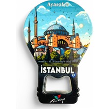Galata Gift Şişe Açacağı Açacak Magnet Balon Şeklinde Dekoratif Soda Gazoz Açacağı Istanbul Temalı