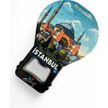 Galata Gift Şişe Açacağı Açacak Magnet Balon Şeklinde Dekoratif Soda Gazoz Açacağı Istanbul Temalı