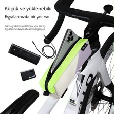 Mkjınmeı Dağ Bisikleti Bisiklet Çantası Üst Boru Çantası Ön Kiriş Çantası Bisiklet Ekipmanı (Yurt Dışından)