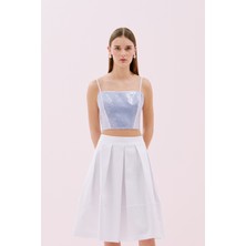 Ince Askılı Çizgili Payet Büstiyer Standart Renk Y2514013_089