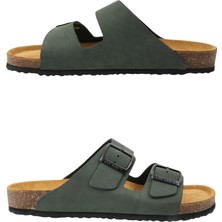 Fly Soft Milano Deri Erkek Terlik Lacivert