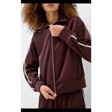 Allbucks Bershka, Fermuarlı Saten Sweatshirt ABBRS6777