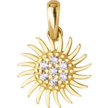 14 Ayar Altın Güneş Kolye Ucu 1,09 gr