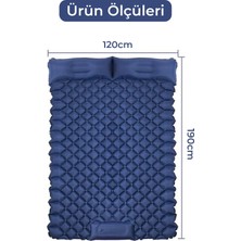 Onetick Pompasız Ayakla Şişen Çift Kişilik Katlanır Kamp Yatağı 190X120