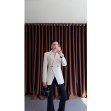 Belden Oturtmalı Taş Blazer Ceket