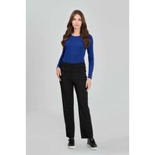 Seçil Tolga Saraçoğlu Minimalist Midi Kadın Pantolon - Yüksek Bel, Rahat, Günlük